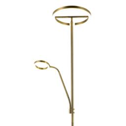 Rackhams Halo LED Mother and Child Floor Lamp in Antique Brass with Dimmers - thumbnail 5