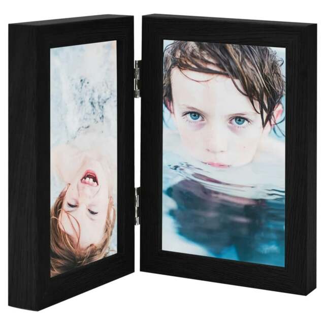 Rackhams Bifold Photo Frame Collage Black 2x