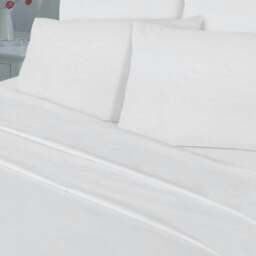 Rackhams T180 Percale Duvet Cover Set Bedding - Cream - King - thumbnail 4