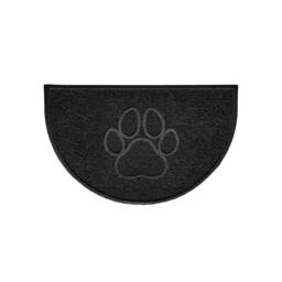 Rackhams Paw Embossed Halfmoon Indoor/Sheltered Outdoor Spaghetti Doormat - Beige - thumbnail 3