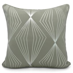 Rackhams Modern Geomtric Foil Print Cushion - 43cm x 43cm - Blush Pink - thumbnail 2