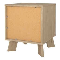 Rackhams Ikast Nightstand 1 Drawer in Jackson Hickory and White - Multicolour - Manufactured wood - 1 - thumbnail 5