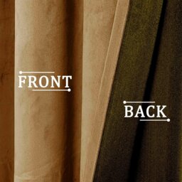 Rackhams Ochre Mustard Velvet Darkening Eyelet Curtain Pair - 46x63 Inch Drop - thumbnail 3