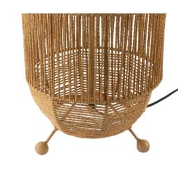 Rackhams Moroccan Designed Floor Lamp in Vintage Twisted Paper and Metal Frame - thumbnail 6