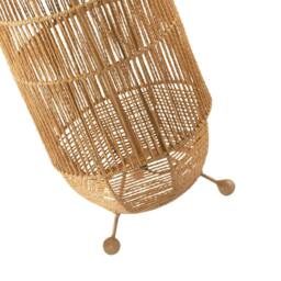 Rackhams Moroccan Designed Floor Lamp in Vintage Twisted Paper and Metal Frame - thumbnail 3