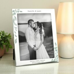 Rackhams Personalised Wedding 10x8 Silver Photo Frame - thumbnail 2