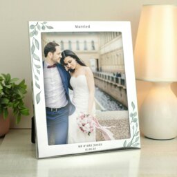 Rackhams Personalised Wedding 10x8 Silver Photo Frame