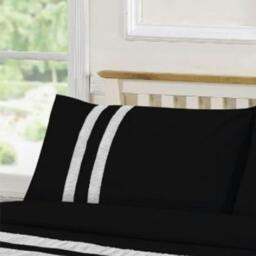 Rackhams Lace Dia Duvet Cover Set - Black - Double - thumbnail 3
