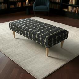 Rackhams Premium Stitched Lid Ottoman Bench / Coffee Table (Non-Storage) - 40 x 30 Inches (102 x 76cm) - thumbnail 1
