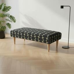 Rackhams Premium Stitched Lid Ottoman Bench / Coffee Table (Non-Storage) - 40 x 30 Inches (102 x 76cm) - thumbnail 2