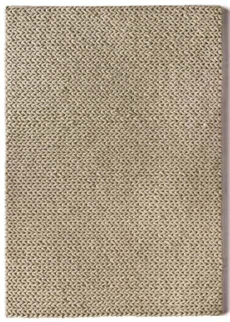 Rackhams Fusion Oyster Braided Wool Rug - 80X150 cm - image 1