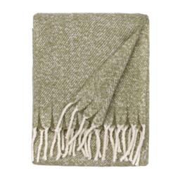 Rackhams Isla Woven Tassel Throw - Green - 130cm x 180cm - Green - 100% Polyester - thumbnail 2