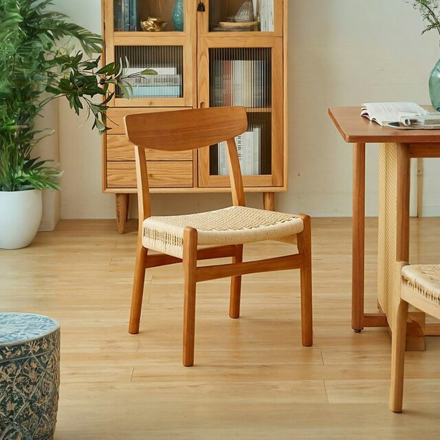 Rackhams Delia Dining Chair, Rattan - Light Oak - image 1