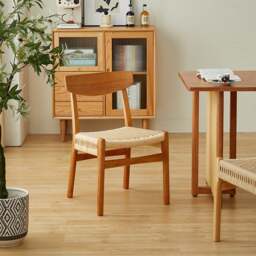 Rackhams Delia Dining Chair, Rattan - Light Oak - thumbnail 4