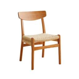 Rackhams Delia Dining Chair, Rattan - Light Oak - thumbnail 5