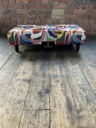 Rackhams Footstool Floral vue bench coffee table - 43 x 43 Inches (110 x 110cm) - thumbnail 6