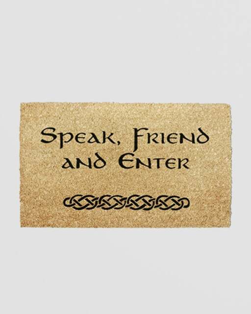 Rackhams Speak Friend and Enter Doormat (60 x 40cm)