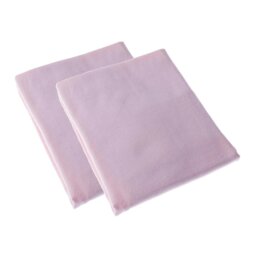 Rackhams 100% Brushed Cotton Cot Flat Sheet Pair, 100 x 150 cm - Blue - thumbnail 5
