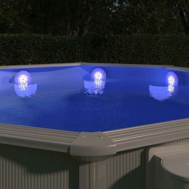 Rackhams Submersible Floating Pool LED Lamp Remote Control Multi-colour