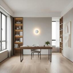 Rackhams 6 Watt LED Round White Indoor Decorative Wall Light - thumbnail 3