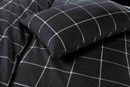 Rackhams Mateo Duvet Cover Set - Black - Super King - thumbnail 3