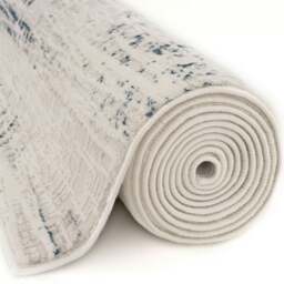 Rackhams Carmel Cream-Blue Abstract Rug - 6030 - 80X300 cm - thumbnail 6