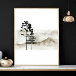 Rackhams Scandinavian wall decor - set of 3 framed wall art - A2 16.54 x 23.39 in / 42 x 59.4 cm - Satin Photo paper 280 gsm - Black Frame - thumbnail 5