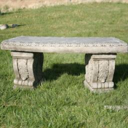 Rackhams Superb Classic Stone Cast Garden Bench