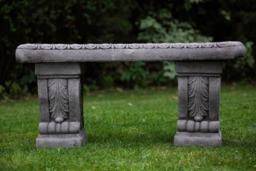 Rackhams Superb Classic Stone Cast Garden Bench - thumbnail 4