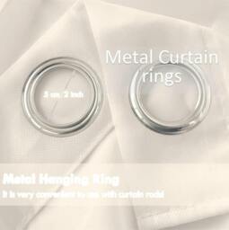 Rackhams Voile Ring Top Curtain Panel Pair - Silver - 145cm width x 275cm drop - thumbnail 5