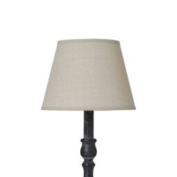 Rackhams Ravenna Column Linen Table Lamp (UK Plug) - Grey - 40cm x 11cm x 11cm - Grey - 100% Mixed - thumbnail 4