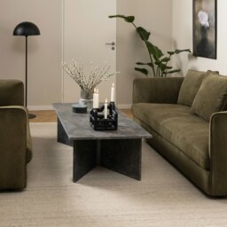 Rackhams Vega Rectangular Coffee Table with Marron Marble Top 140cm - 1 - Marron Marble - Grey - thumbnail 3
