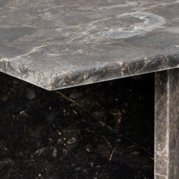 Rackhams Vega Rectangular Coffee Table with Marron Marble Top 140cm - 1 - Marron Marble - Grey - thumbnail 6