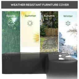 Rackhams 250 x 250cm L-Shaped Protective Furniture Cover - thumbnail 4