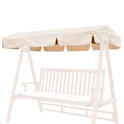 Rackhams Spare Canopy for 2 Seater Garden Swing Seat or Hammock in Choice of Colours, 180gsm Polyester Shower-Proof Replacement Cover - Black - thumbnail 1