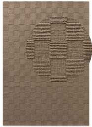 Rackhams Scala Handwoven Wool Rug – Brown Colour - 200X230 cm - thumbnail 4