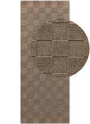 Rackhams Scala Handwoven Wool Rug – Brown Colour - 200X230 cm - thumbnail 5