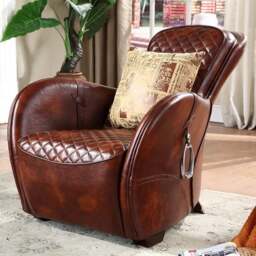 Rackhams Saddle Chair And Footstool, Loft Style, Oil Wax Leather - Others (contact us) - thumbnail 6