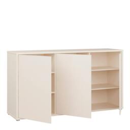 Rackhams Alice Springs 3 Door Sideboard with Push-to-Open Doors and Drawer in Sand - W 154.2 X  H 76.3 X  D 41.5cm - Sand - 1 - thumbnail 5