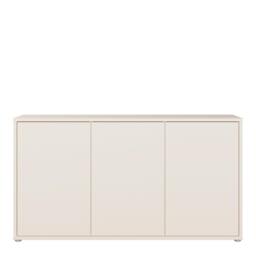 Rackhams Alice Springs 3 Door Sideboard with Push-to-Open Doors and Drawer in Sand - W 154.2 X  H 76.3 X  D 41.5cm - Sand - 1 - thumbnail 3