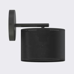 Rackhams LUX Wall Lamp 1 x E27 Black - thumbnail 1