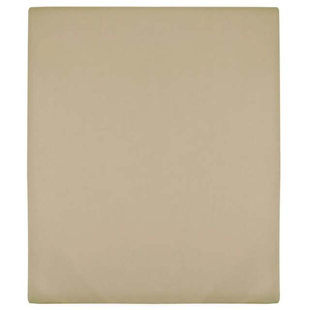 Rackhams Jersey Fitted Sheet Taupe 140x200 cm Cotton