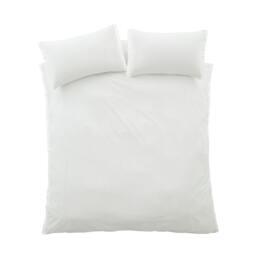 Rackhams Seersucker Woven Stripe 180 Thread Count Cotton Duvet Cover Set Grey - King - Grey - thumbnail 6