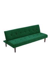 Rackhams Dark Green Contemporary Convertible Sofa Bed - Dark Green - thumbnail 2