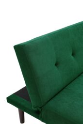 Rackhams Dark Green Contemporary Convertible Sofa Bed - Dark Green - thumbnail 6