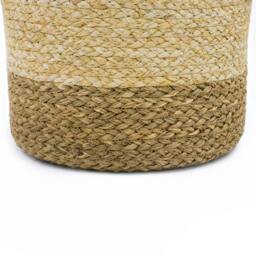 Rackhams Palma Natural Scalloped Woven Storage Basket for Stylish Home Organisation - thumbnail 2