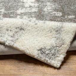 Rackhams Cloudy Shag-Modern Ivory Grey Soft Plush Pile Rug - 160 x 213 cm - thumbnail 4