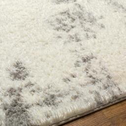 Rackhams Cloudy Shag-Modern Ivory Grey Soft Plush Pile Rug - 160 x 213 cm - thumbnail 3
