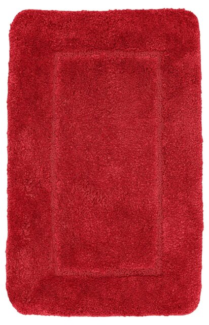 Rackhams Mayfair Microfibre Bathmat Antislip - Red - image 1