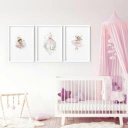 Rackhams Ballerina Prints - Set of 3 wall art prints - A2 16.54 x 23.39 in / 42 x 59.4 cm - Satin Photo paper 280 gsm - Black Frame - thumbnail 2